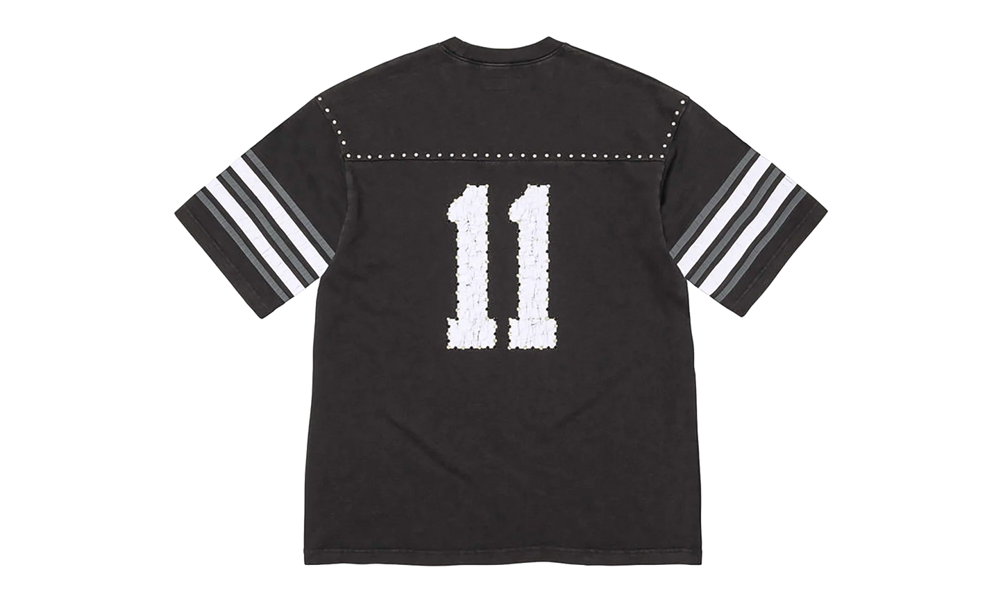Studded S/S Football Top "SS26 - Black" SU27035