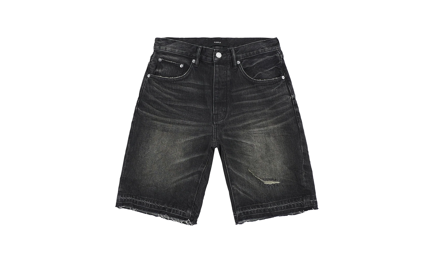 Smoke Worn Vintage Short "Black" P059 SWVB325