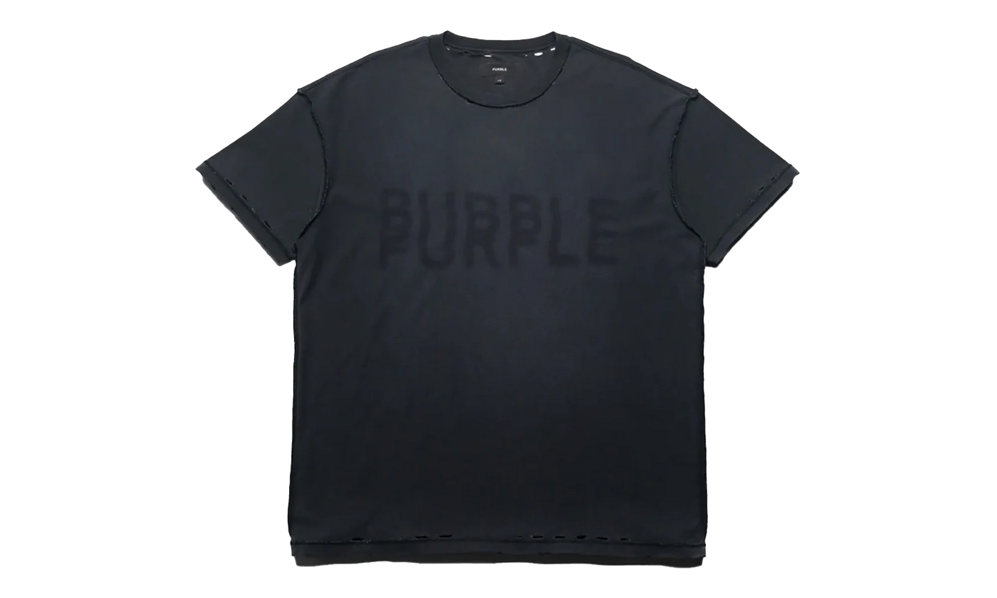 Layered Wordmark T-Shirt "Black" P101 TBRH226