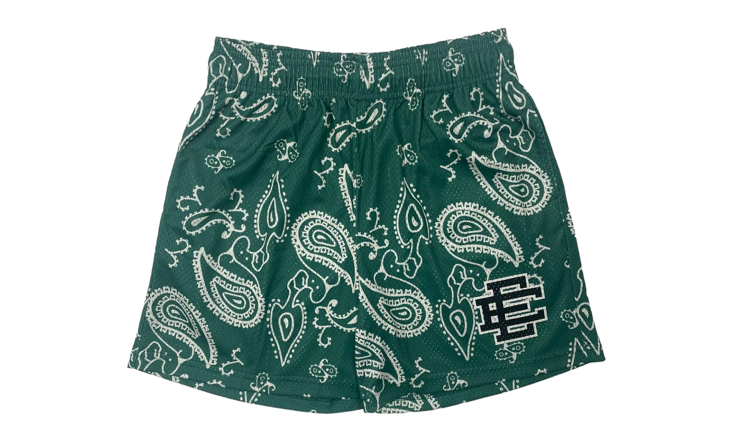 EE Basic Shorts "Paisley - Green Black" EE124