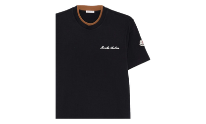 Crew Neck Short Sleeve T-Shirt "Navy Blue" MON56