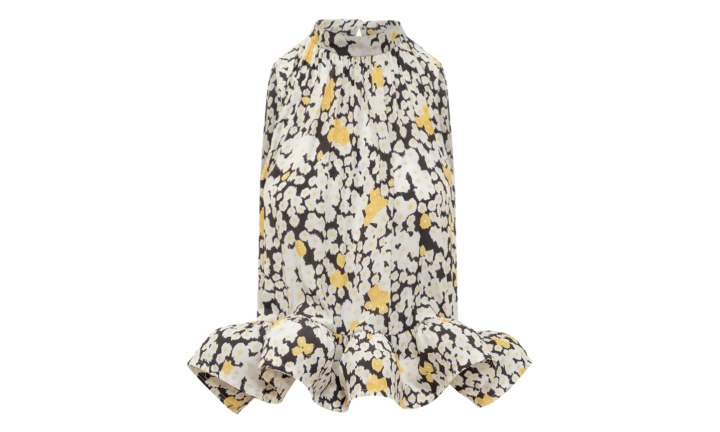 FLORAL FLARE HALTER NECK TOP "Black Multi" RW TO0010 5769 A23 10