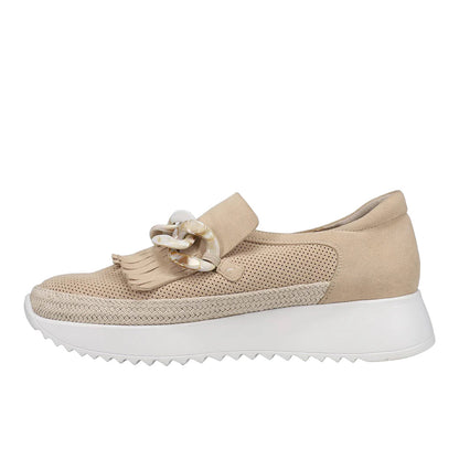 Qerene Perforated Slip On Sneakers