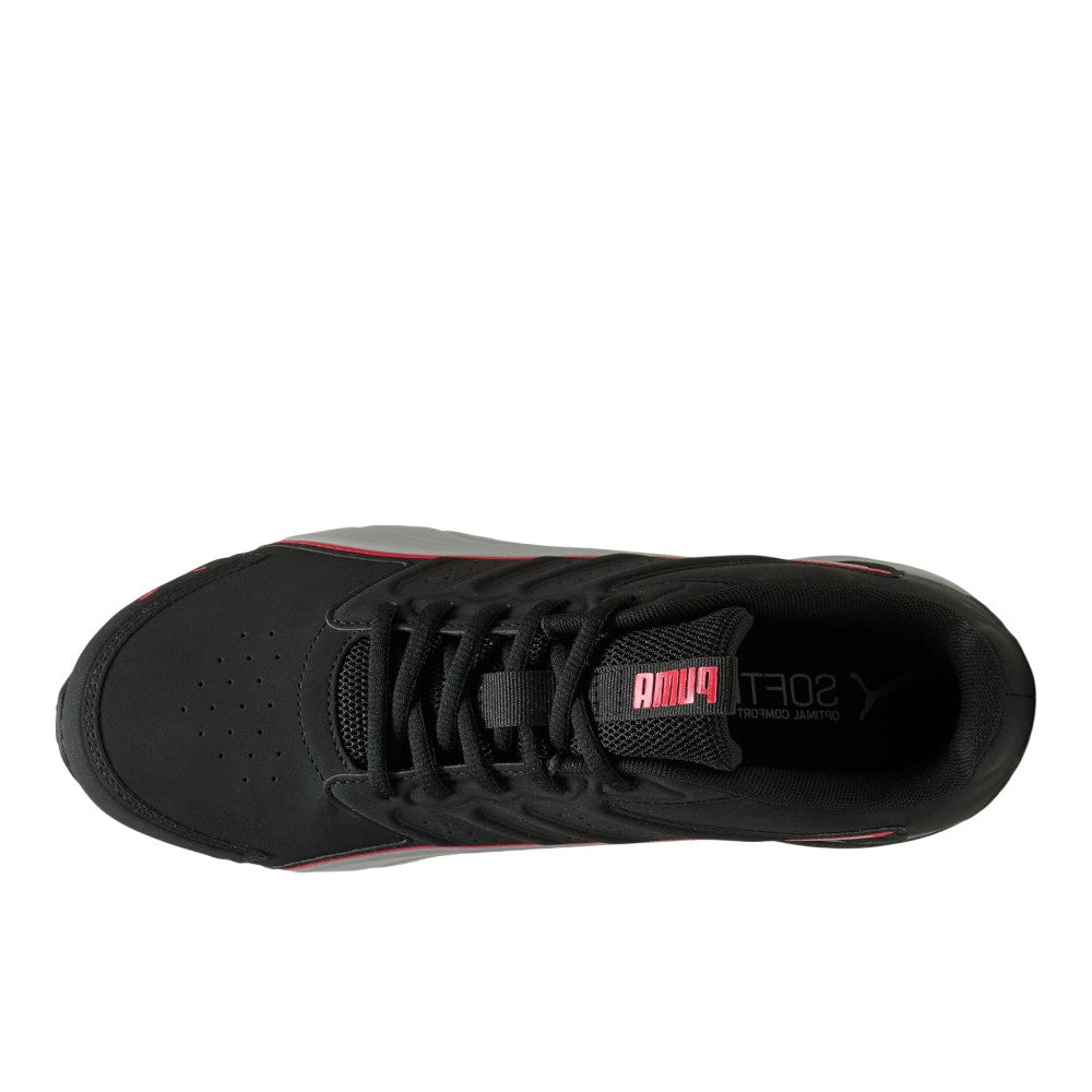 Electro Synthetic Leather Lace Up Sneakers