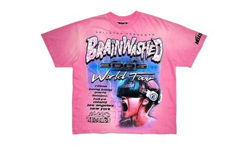 Studios Brainwashed World Tour Short Sleeve T-Shirt "Pink" HSR116