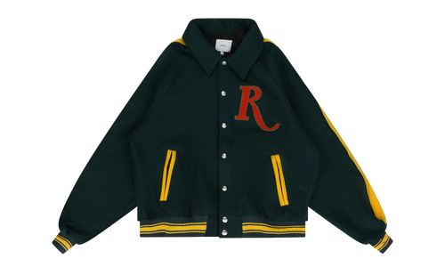 RAGLAN VARSITY JACKET "Green" RHD-MOTW-0044