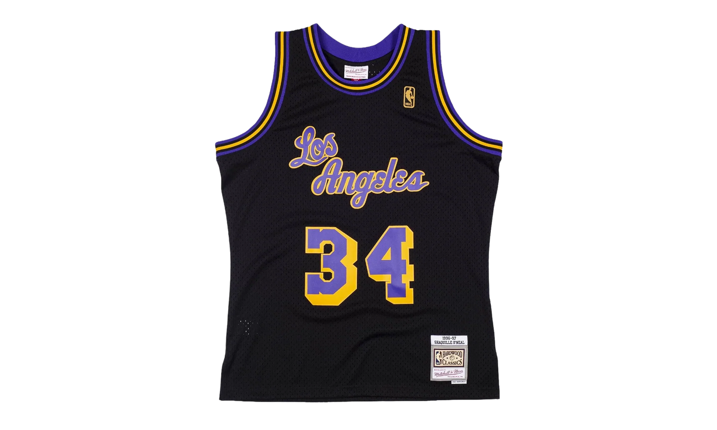 NBA Shaquille O’Neal Reload Swingman Jersey "1996 Los Angeles Lakers - Black" SMJYCP19273 LALBLCK96SON