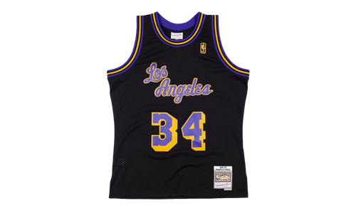 NBA Shaquille O’Neal Reload Swingman Jersey "1996 Los Angeles Lakers - Black" SMJYCP19273 LALBLCK96SON