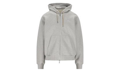 Rory Check Zip-Up Hoodie "Pale Grey Melange" 8120756