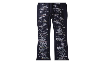 WDW Scripture Sweatpants "Navy Blue" FOADCFN7