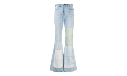 Reconstructed Flare Jeans Patch "Multi Indigo" Y0W01405RD MUI