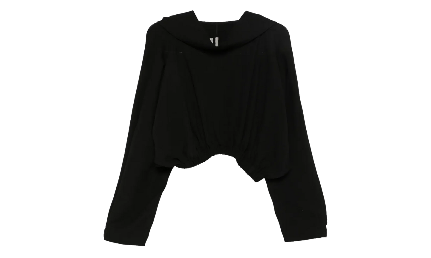Cropped Hooded Tunic WMNS "Black" RO02E4262 WA 09