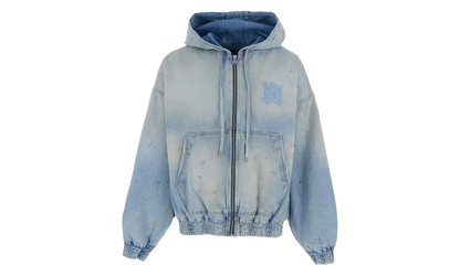 MA Denim Zip Hoodie "Perfect Antique Indigo" AMOUJA1037 543