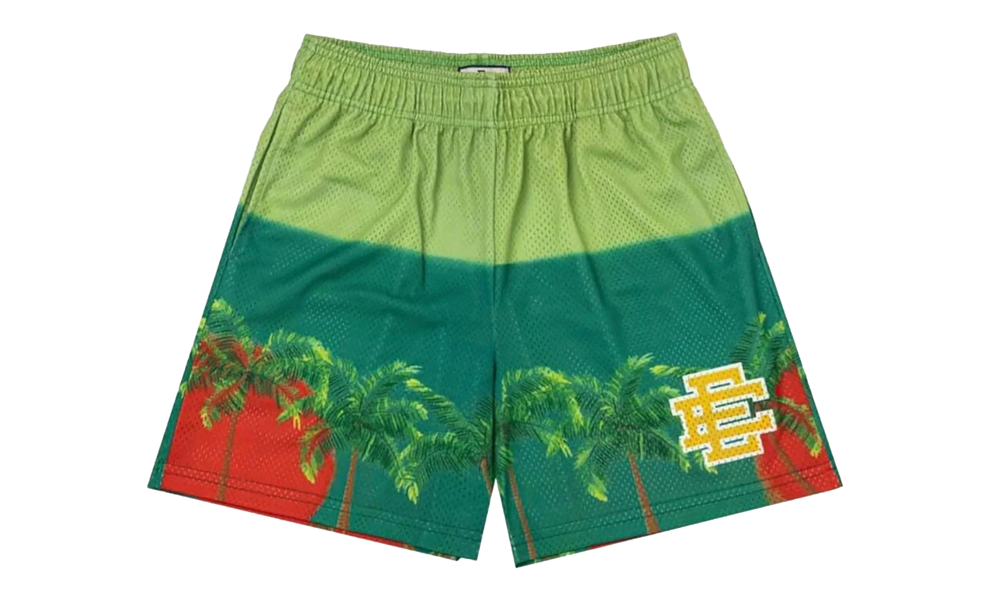 EE Basic Palm Tree Shorts "Green / Yellow" EE295
