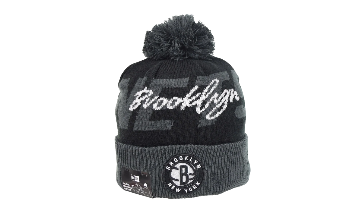 Brooklyn Nets Cuffed Knit Pom Beanie "Black / Grey" 60267468