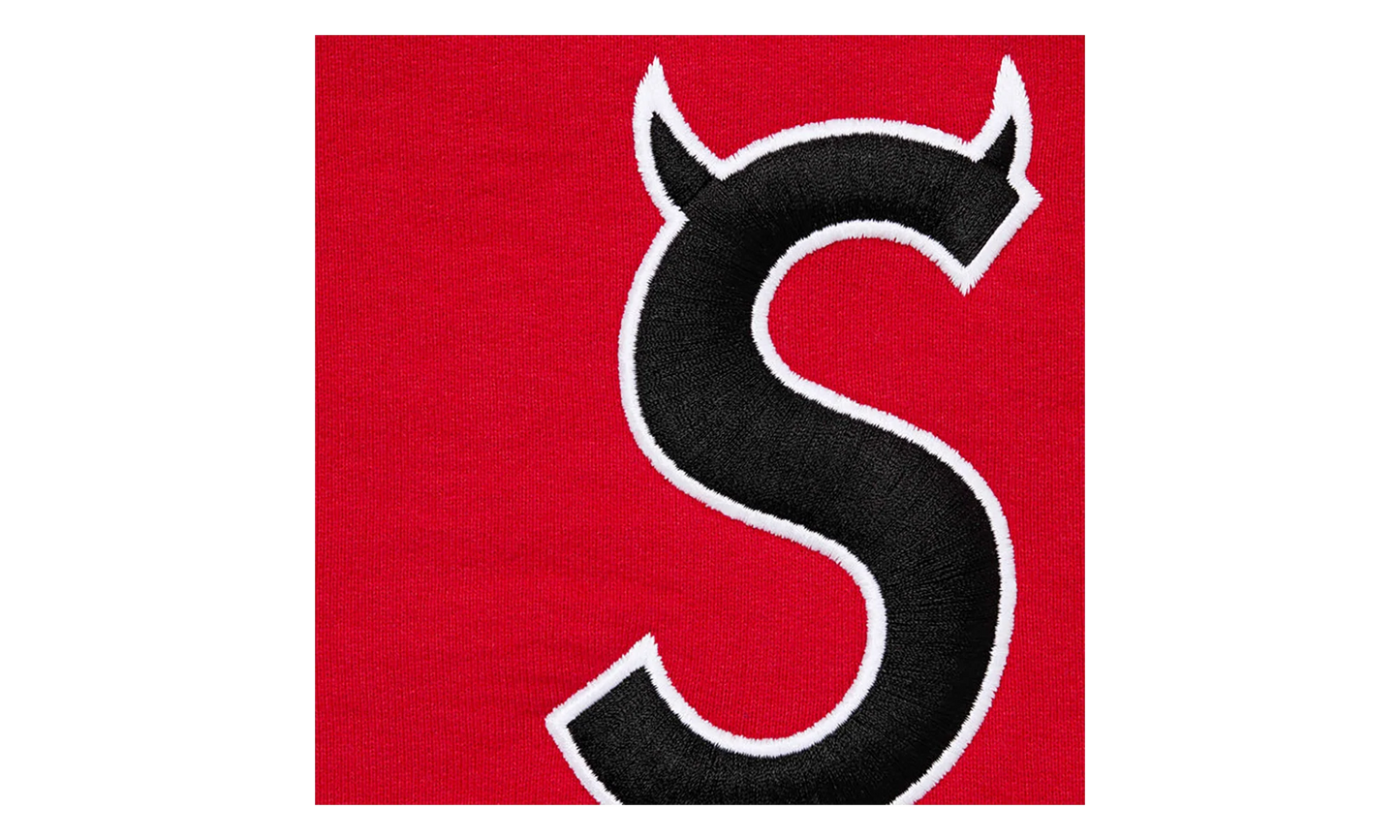 Devil S Logo Zip Up Hooded Sweatshirt "SS26 - Red" SU27313