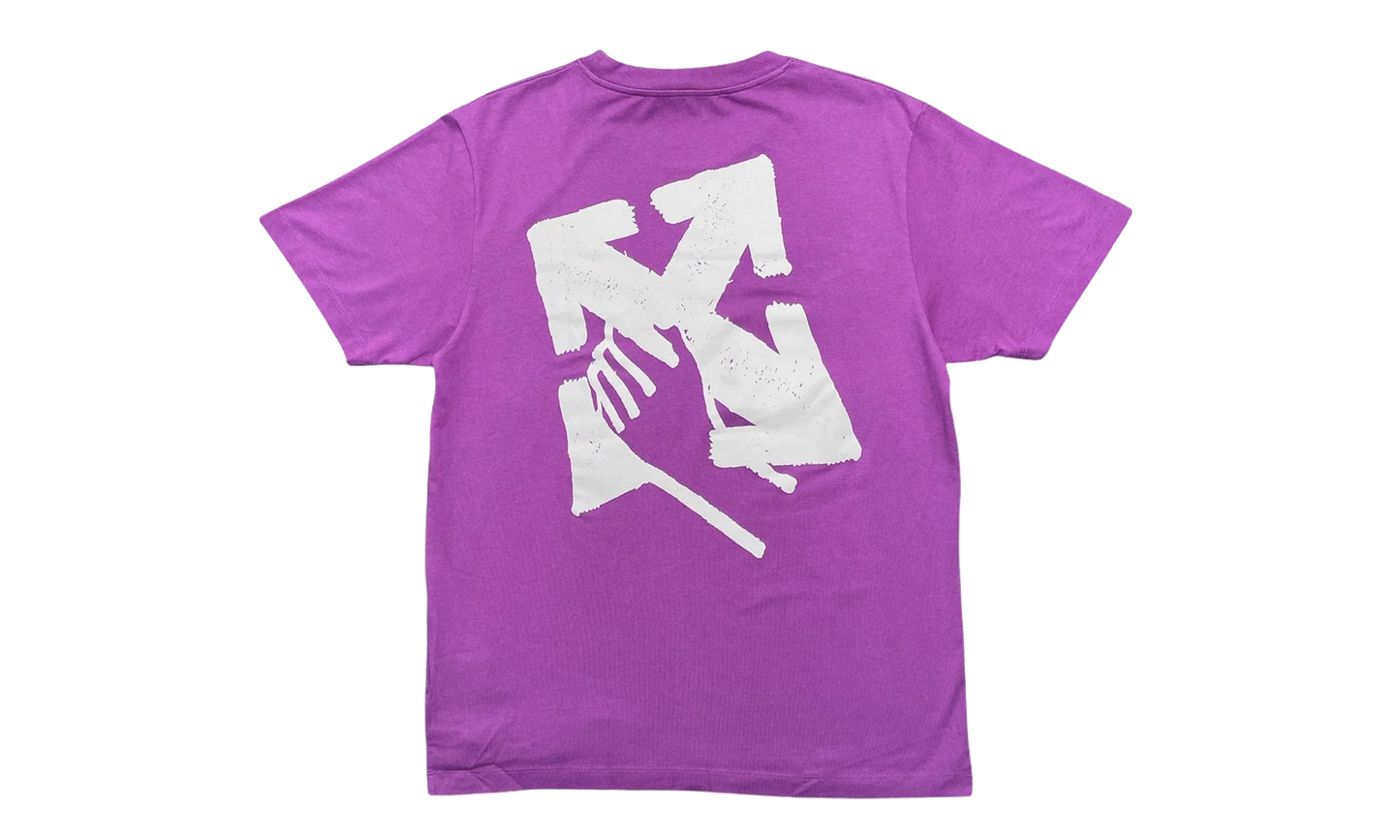 Hand Arrow Slim Short Sleeve T-Shirt "Orchid" OMAA027S23JER0073601