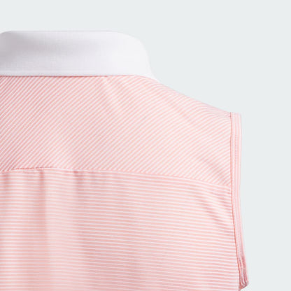 Kids' adidas Ottoman Striped Sleeveless Polo Shirt