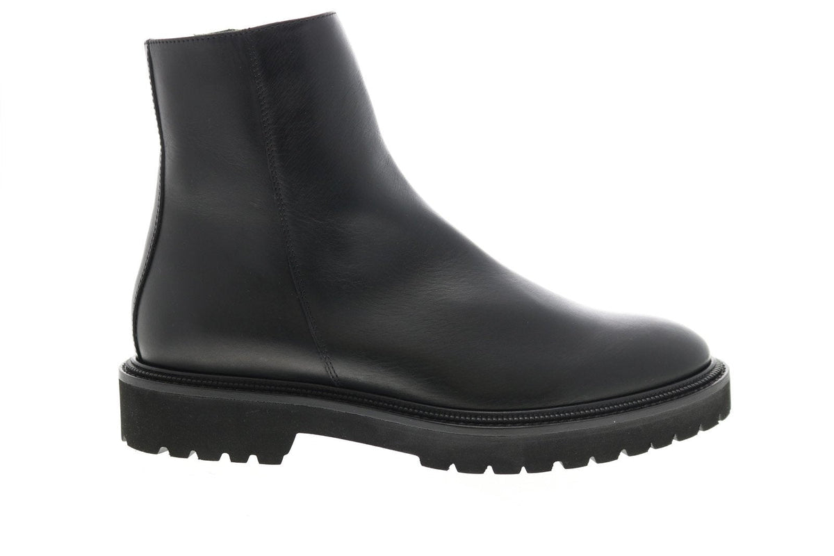 Aquatalia Pasquale Calf 34M0937-BLK Mens Black Leather Casual Dress Boots
