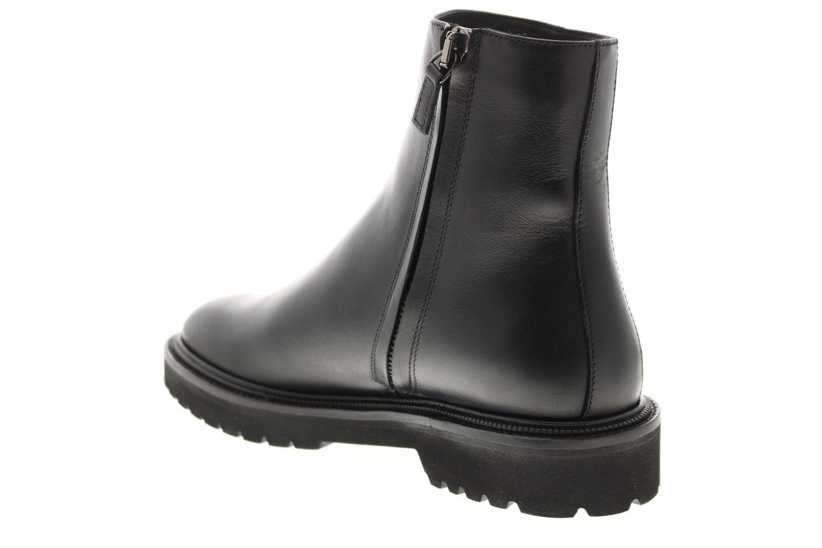 Aquatalia Pasquale Calf 34M0937-BLK Mens Black Leather Casual Dress Boots