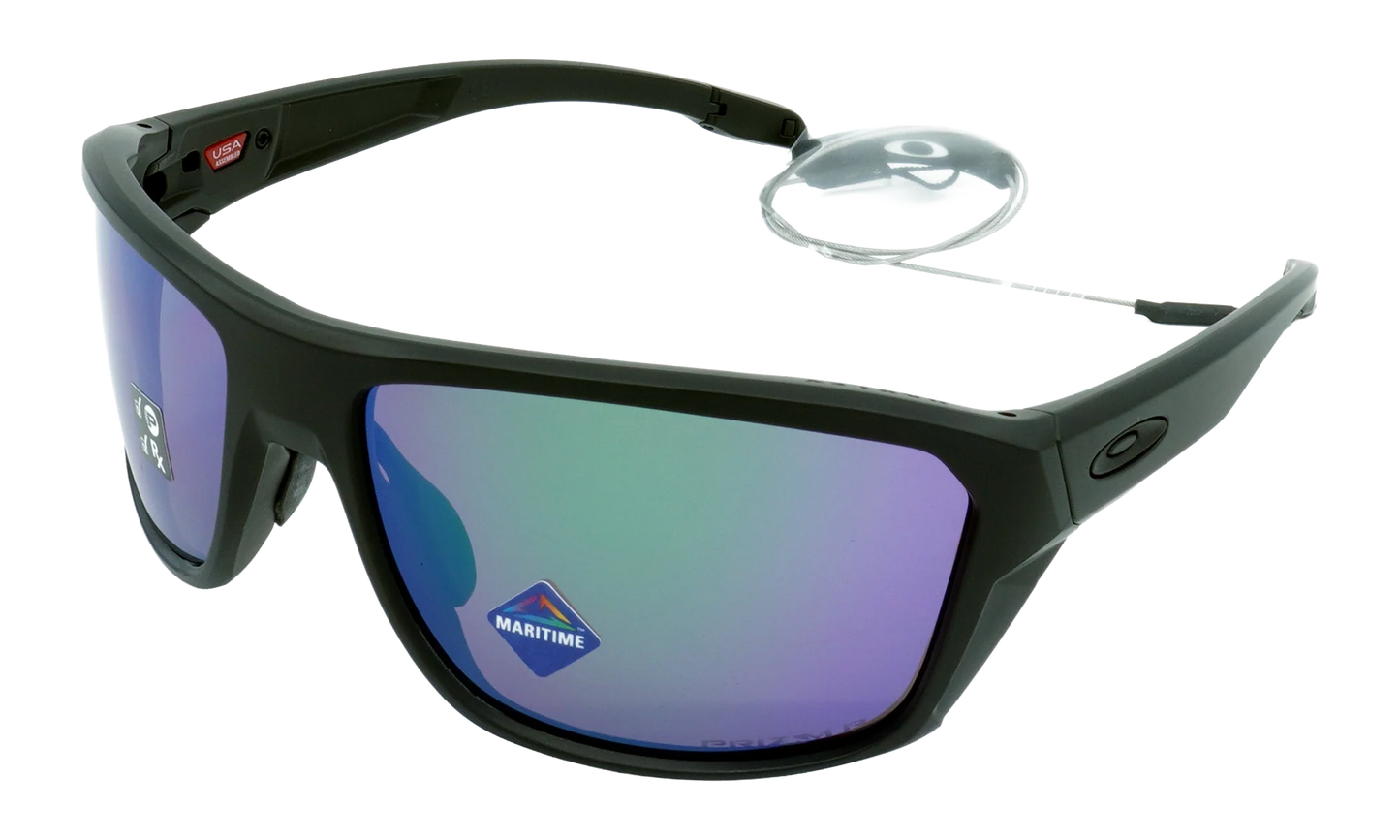 Split Shot Polarized Sunglasses "Matte Black / PRIZM Maritime Polarized" OO9416 11