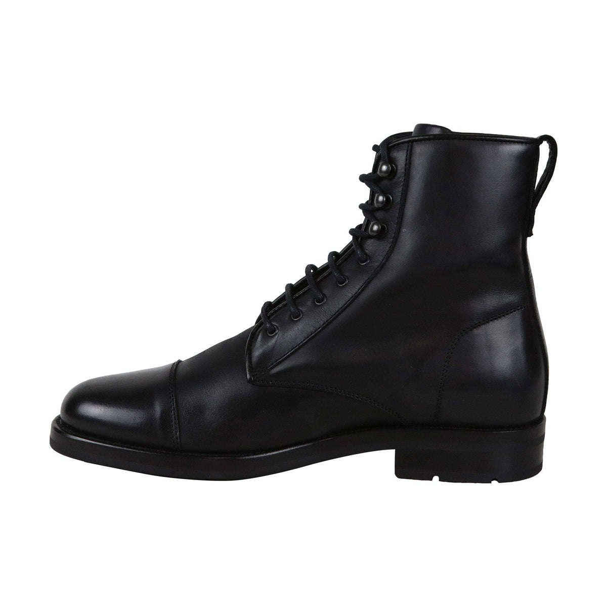 Aquatalia Odell Waxy Pul Up Sherling 34M0083 Mens Black Casual Dress Boots