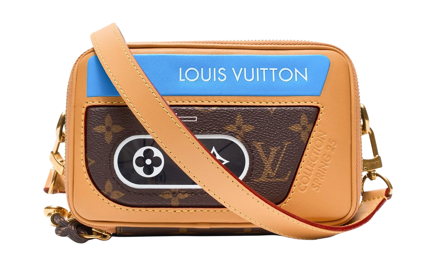 Music Player Monogram Messenger Bag "Brown/Blue" LVMPMMBBBBM