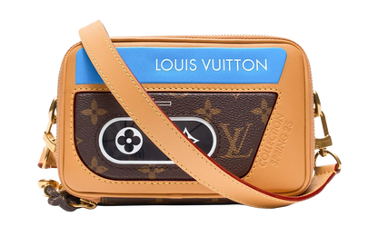 Music Player Monogram Messenger Bag "Brown/Blue" LVMPMMBBBBM