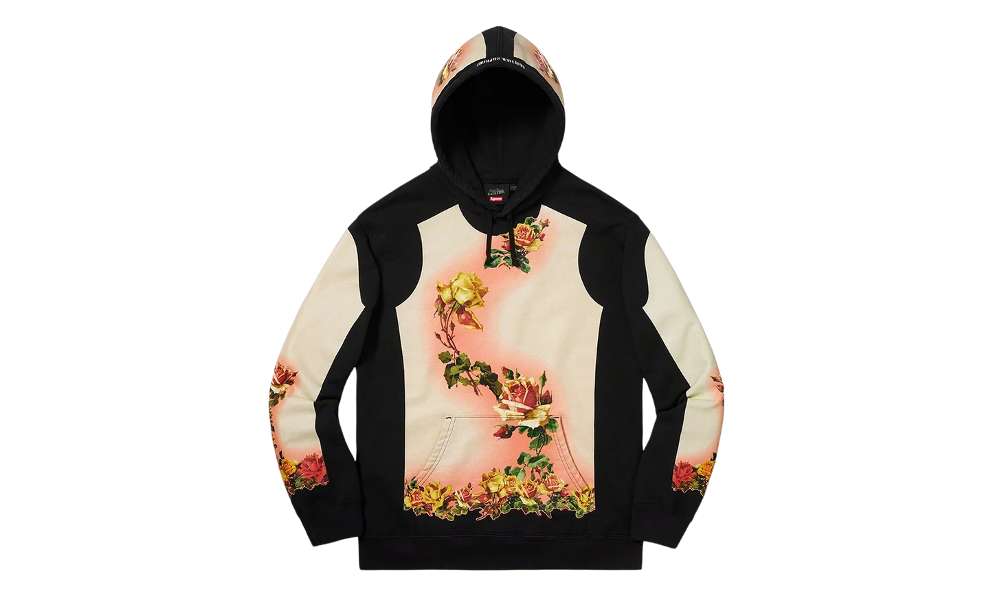 Jean Paul Gaultier® Floral Print Hoodie "SS19 - Black" SU26927