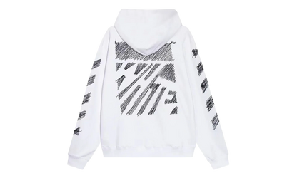 Scribble Boxy Hoodie "White" OMBB110S23FLE0050110