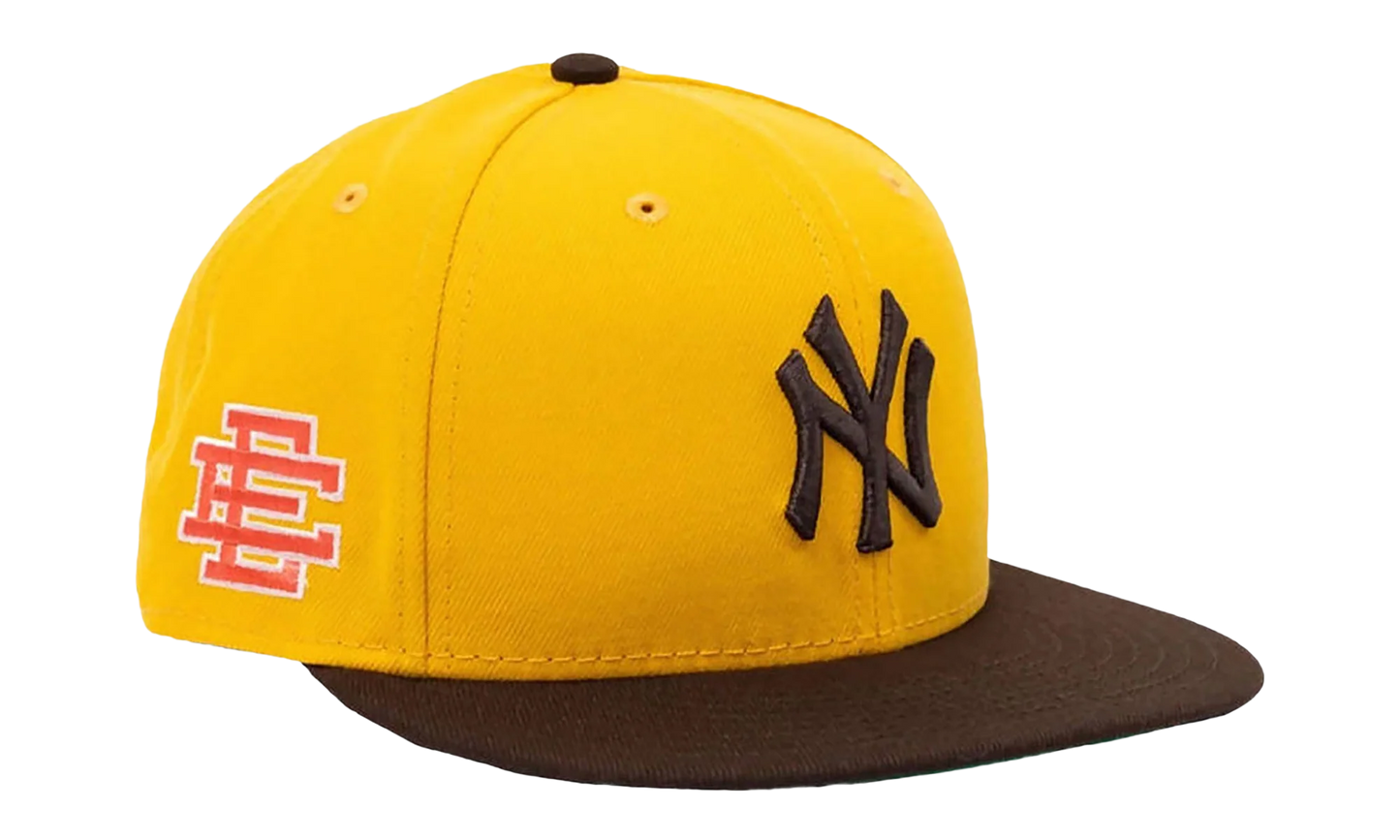 59FIFTY MLB NY YANKEES FITTED HAT "ERIC EMANUEL - Yellow/ Brown" EE426