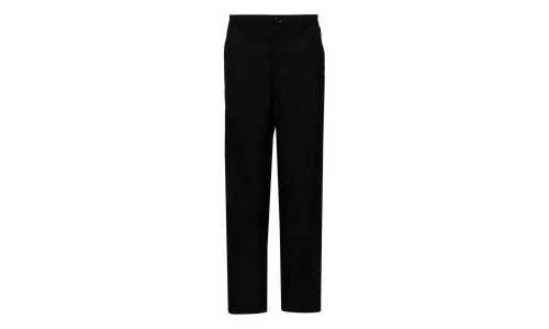 Wool Polyester Plain Gabardine Pants "Black" FN P004 051