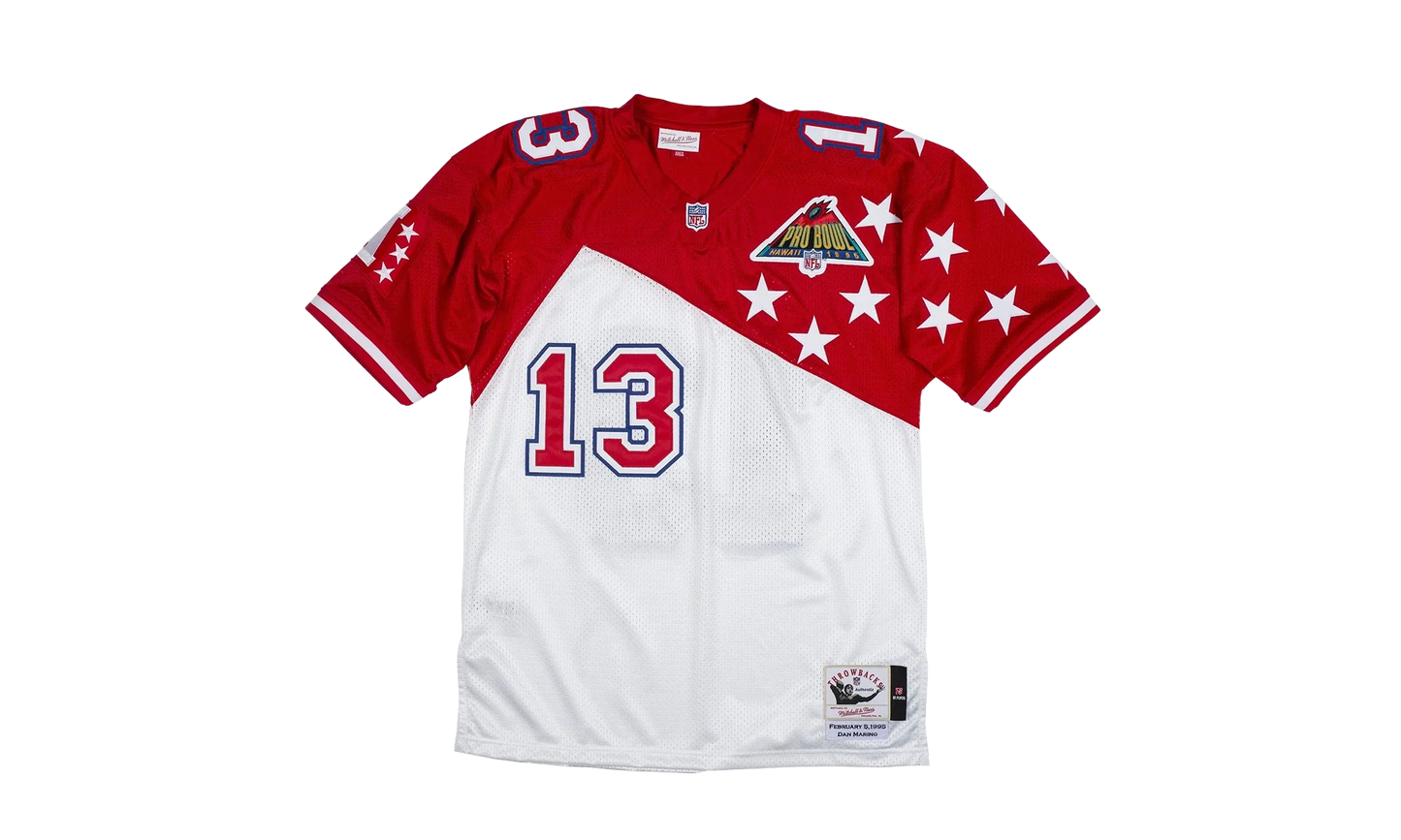 NFL Dan Marino Authentic Jersey "1994-95 AFC - White / Red" AJY6LG19125 AFCWHRD94DMA