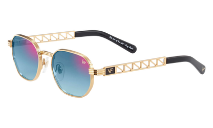 Detroit Player Jacques Cartier Edition 24KT "Yellow Gold / Royal Blue Two-Tone Multi Flash" JCDP2 0005 11D2