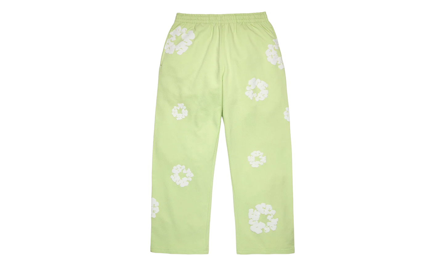 Cotton Wreath Baggy Sweatpants "Mint" DT617