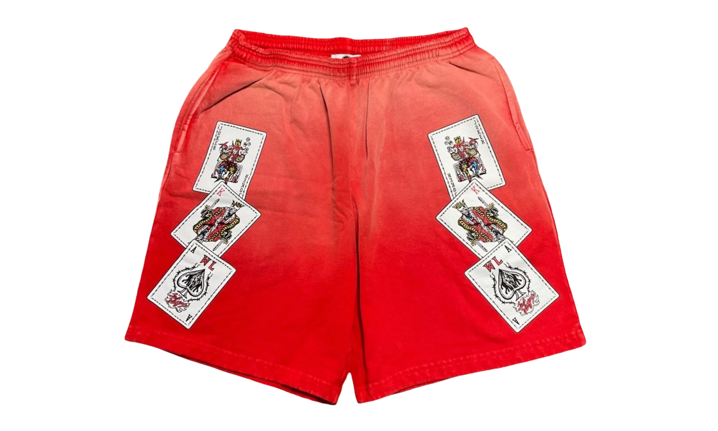 Playing Cards Logo Sweatshorts "Red" WLPCSR
