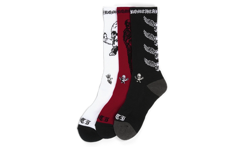 FOTI SOCKS "Multi - Black, White, Red" CHRM0796