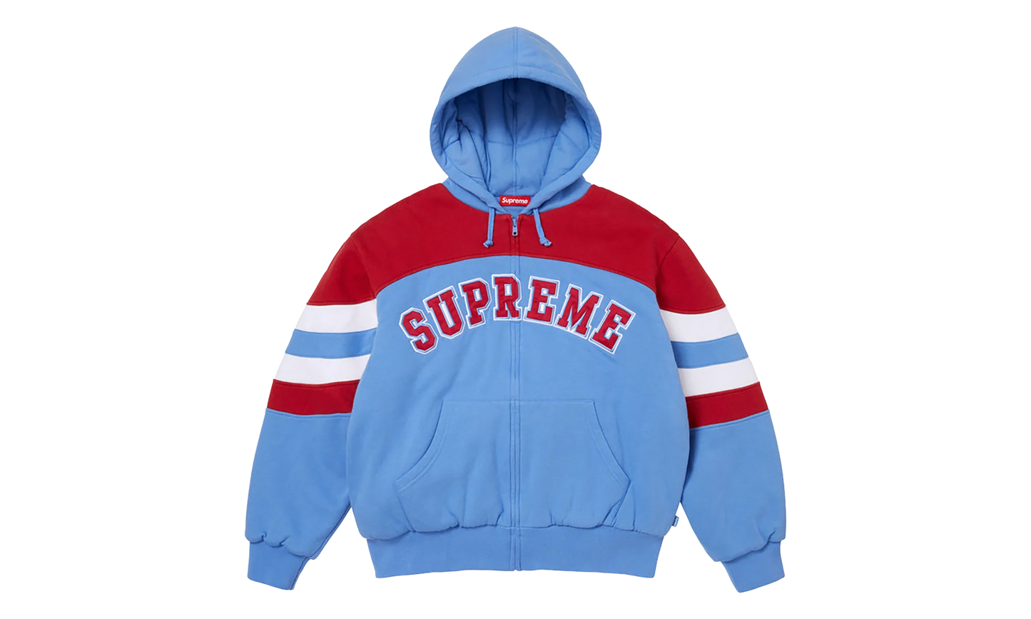 Filled Zip Up Hooded Sweatshirt "SS26 - Light Blue" SU27076