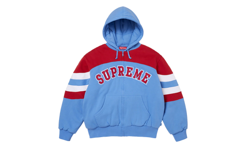 Filled Zip Up Hooded Sweatshirt "SS26 - Light Blue" SU27076