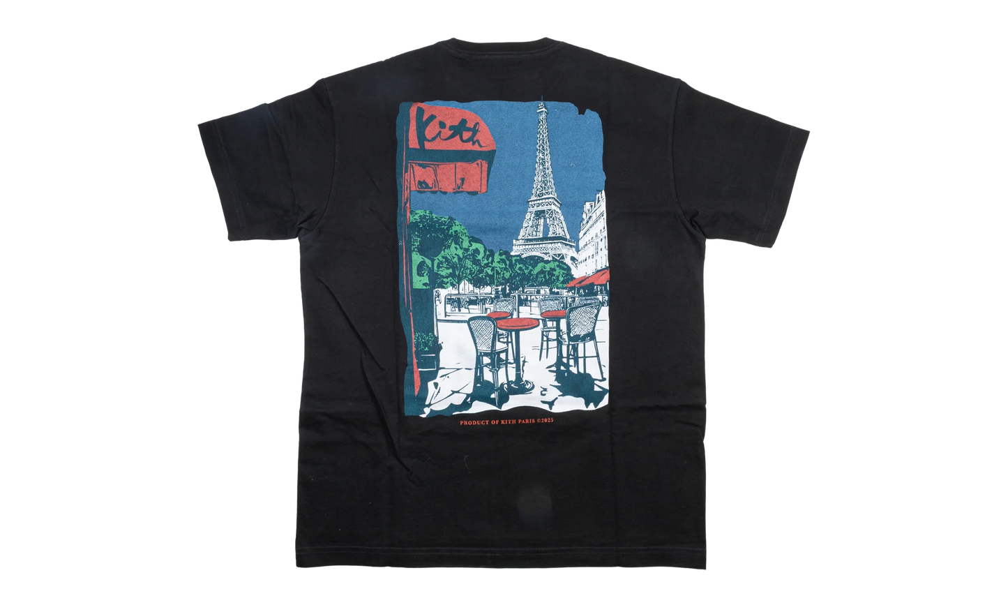 Paris Eiffel Cafe Logo Tee "Black" KHM034690 001