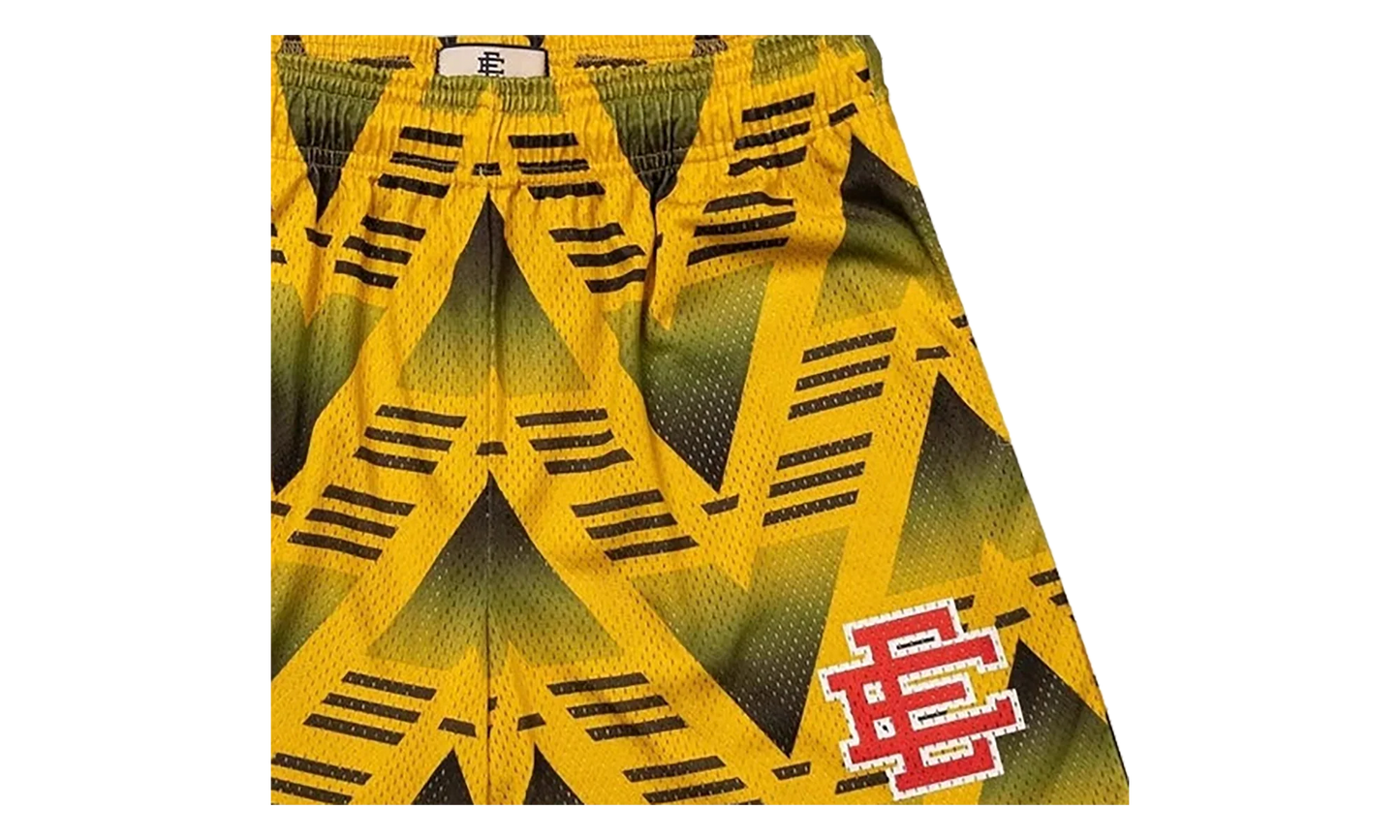 EE BASIC SHORT "JVC SOCCER - Yellow/Red" EE792