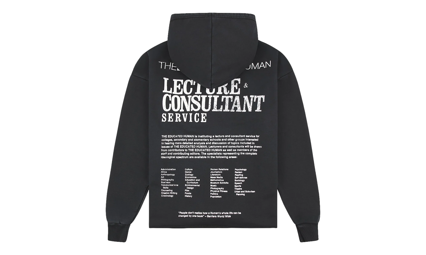 Educated Human Hoodie "Black" BAR34