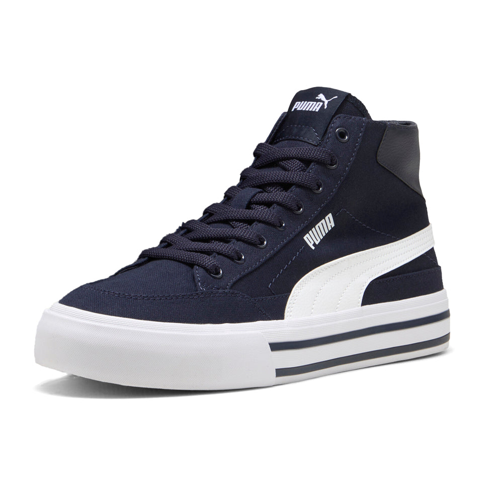 Court Classic Vulcanized Mid Formstrip Lace Up Sneakers