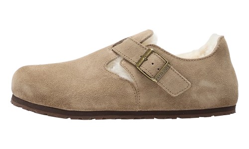London Shearling Suede Leather "Taupe - Narrow Fit" 1028470