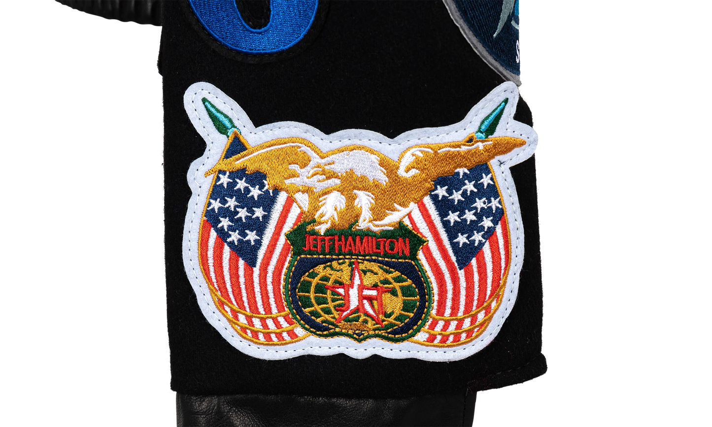 NBA Collage Wool Jacket "Black" NBA 101 BLK