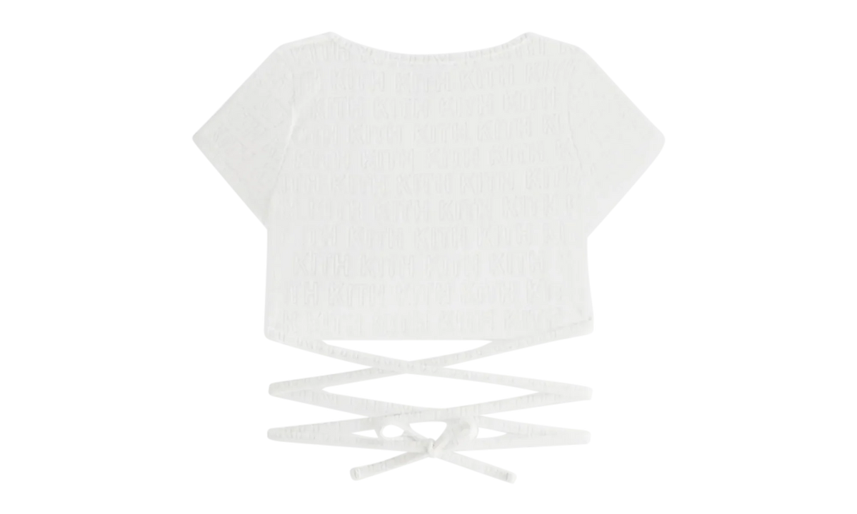 Ailee Monogram Towel Wrap Top WMNS "White" khw030648 101