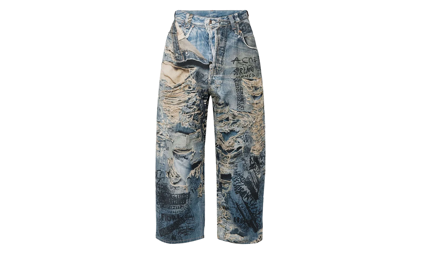 Torn Scribble Denim "Blue" P01004671