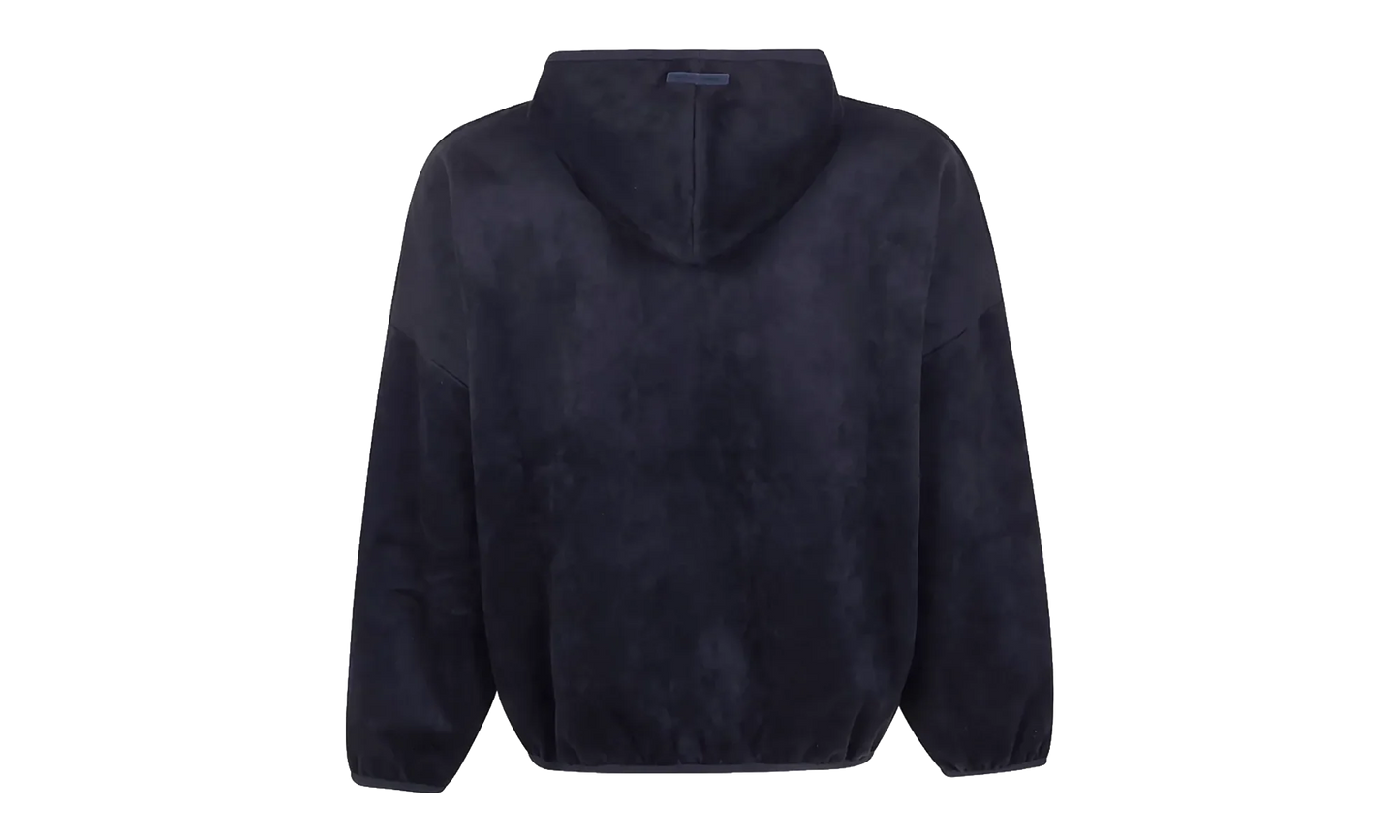 Suede Fleece Modern Hoodie "Vintage Black" 192HO256941F