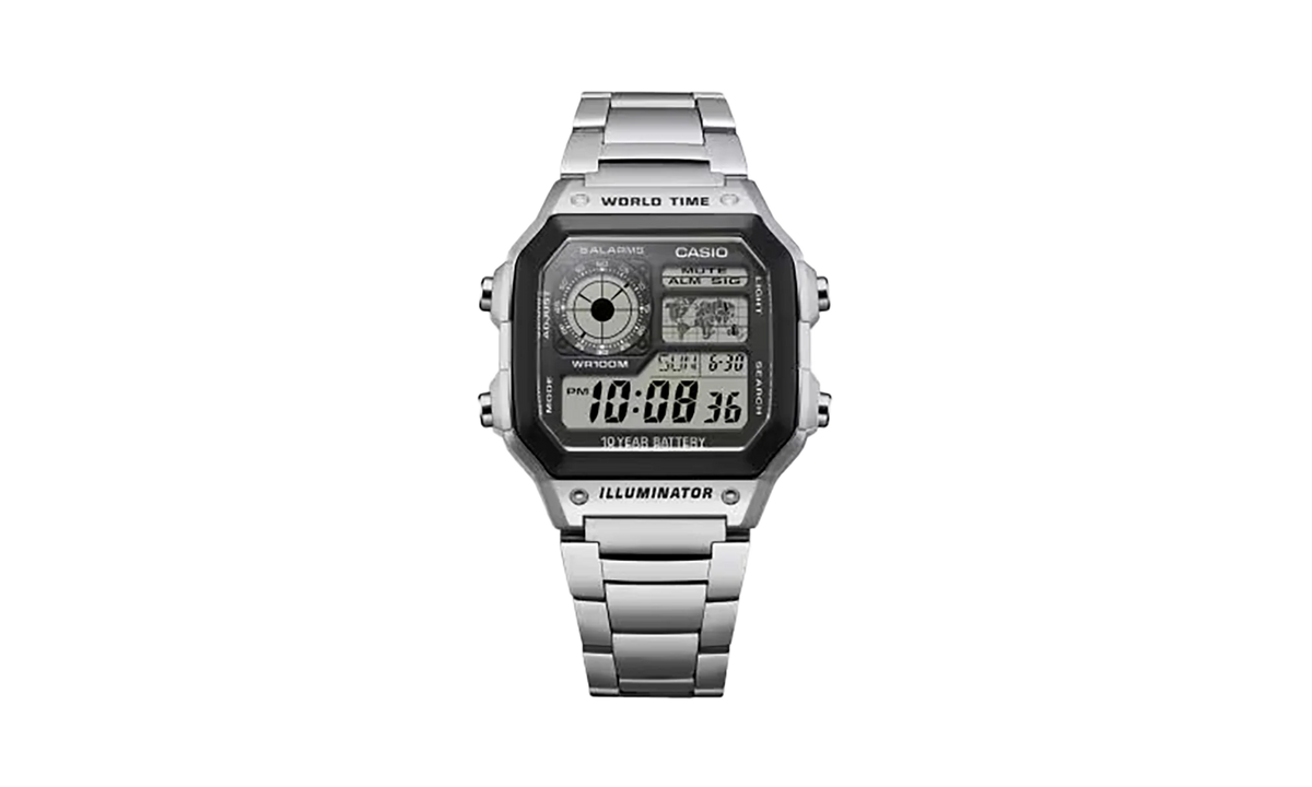 Heritage 1200 Digital "Silver/Black" AE1200WHD 1A