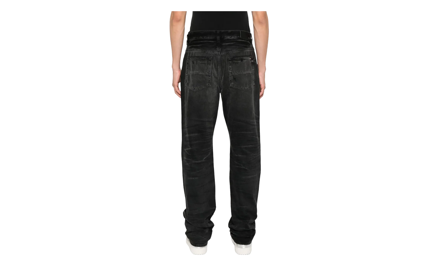Leather Straight MX1 Jean "Vintage Black" AMDNGH1086 097